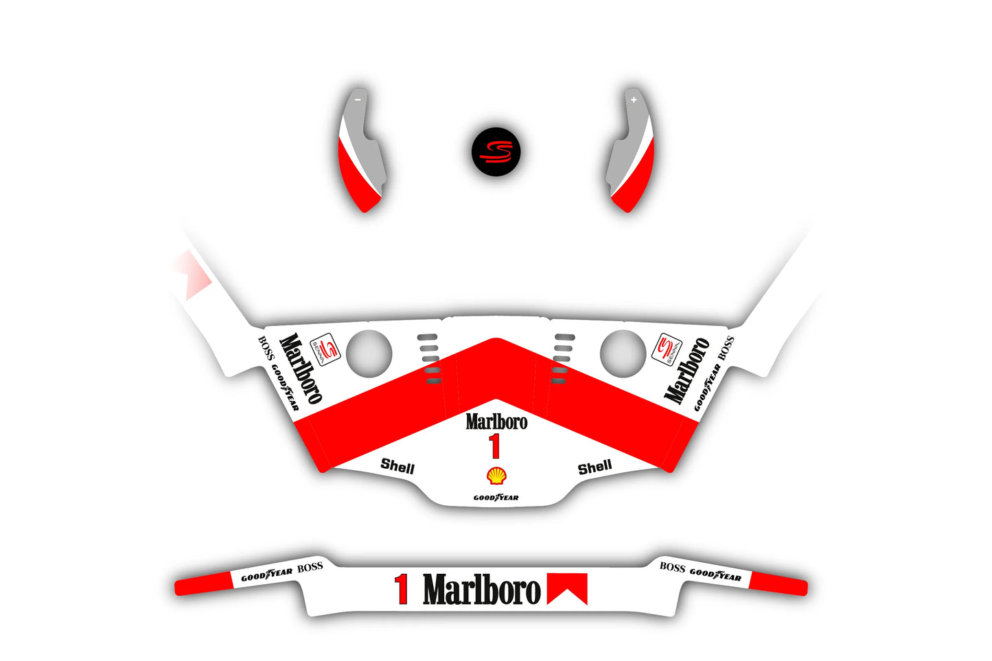 "Marlboro - Ayrton Senna" Kit Skin Adhesivos Logitech G29/G920/G923/G27/G25