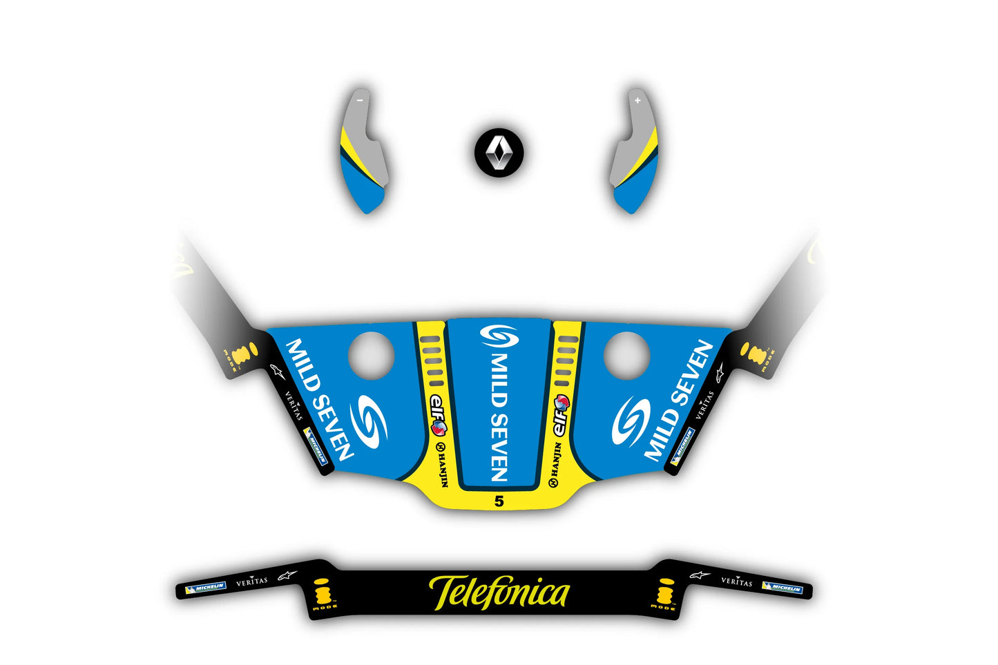 "Renault - Fernando Alonso" Kit Skin Adhesivos Logitech G29/G920/G923/G27/G25
