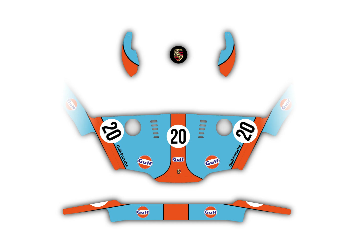 "Gulf Porsche" Kit Skin Adhesivos Logitech G29/G920/G923/G27/G25